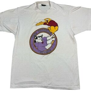 Vintage Washington Huskies 80/90s Apple cup single stitch T-shirt USA made